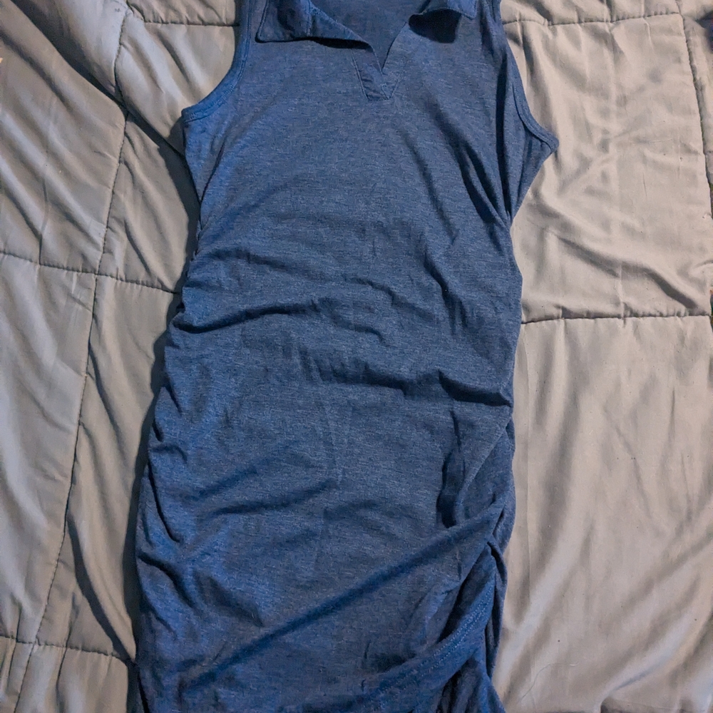 Sleeveless Blue Dress